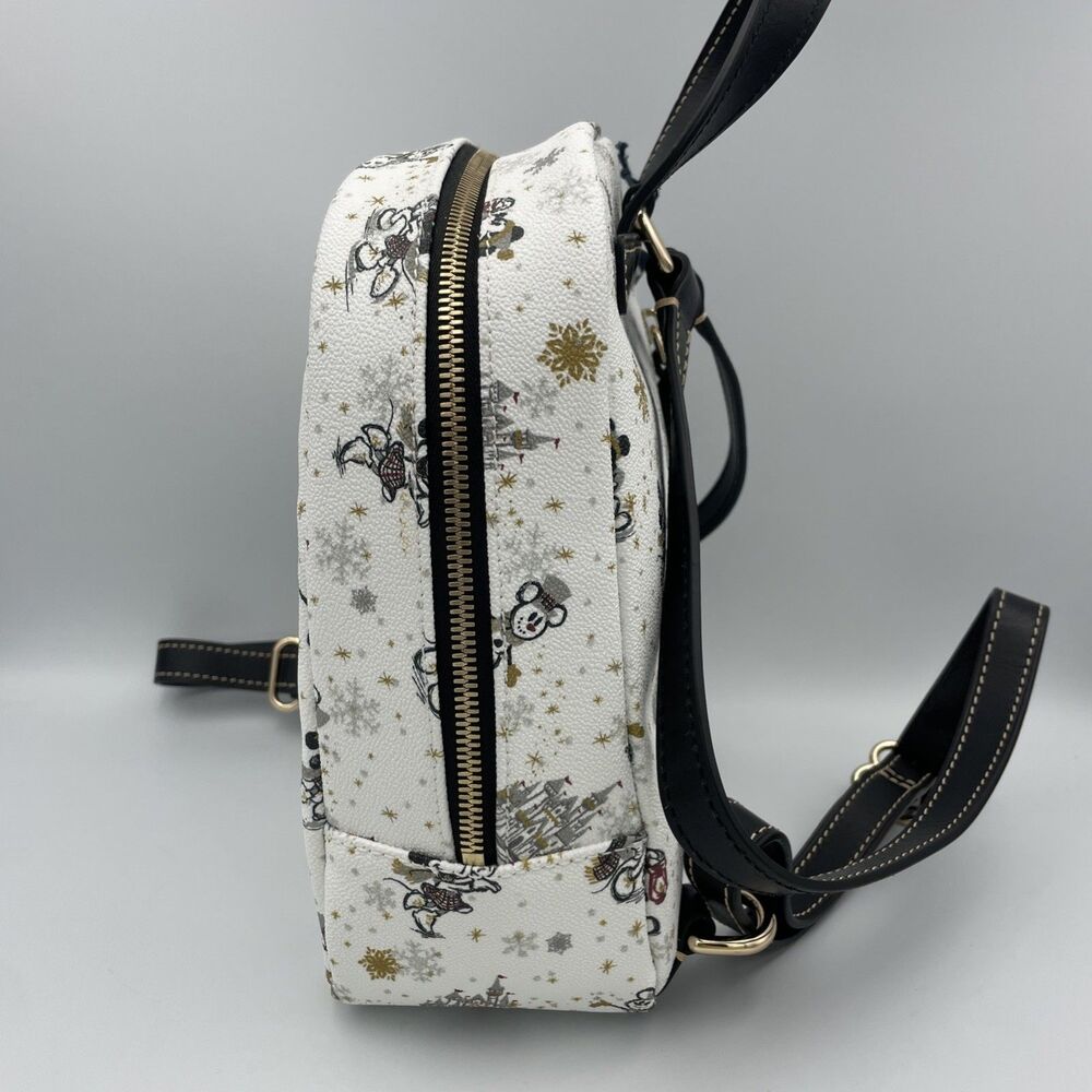 Dooney & Bourke Disney Mickey Holiday 2020 Mini Backpack Winter Wonderland NWT - Picture 6 of 16